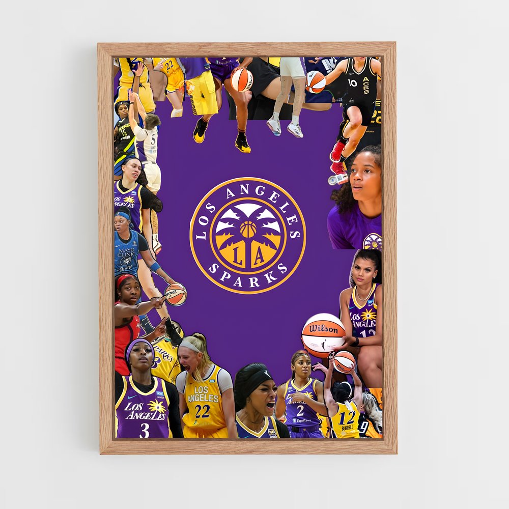 Poster Lueur Dorée – affiche Basketball (vue 4)